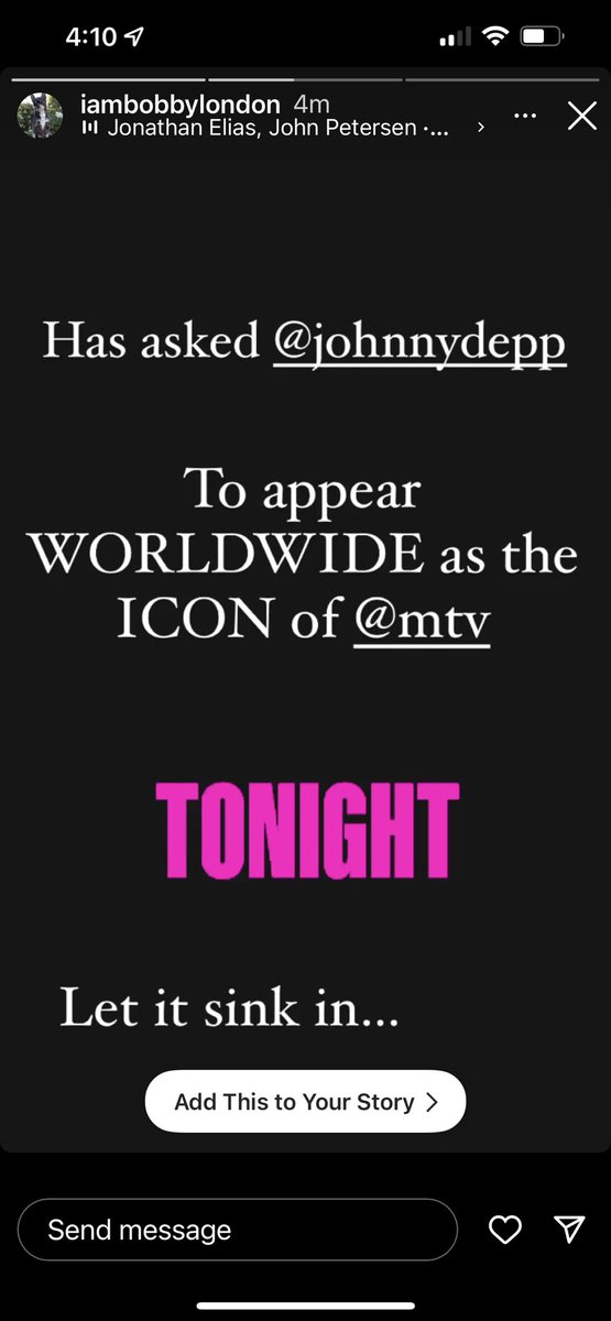 LauraBockov's tweet image. Johnny Depp @mtv @vmas tonight 8 pm EST
#JohnnyDeppIsALegend #JohnnyDeppRisesMTV #JohnnyDeppWorldwideIcon 
Support those who support Johnny Depp 👇