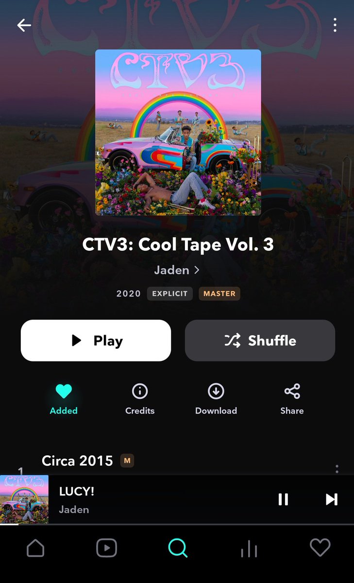 OdGmEtRo's tweet photo. 2yrs ago @jaden dropped #ctv3, tbvh this album is one of my best albums of all time mehnnn๐ง๐พ, the album is so so beautiful. The music sounds like the album cover(which is very rare) wish I could listen to it for the first time again๐ฅน https://t.co/vtnQVNaBUR