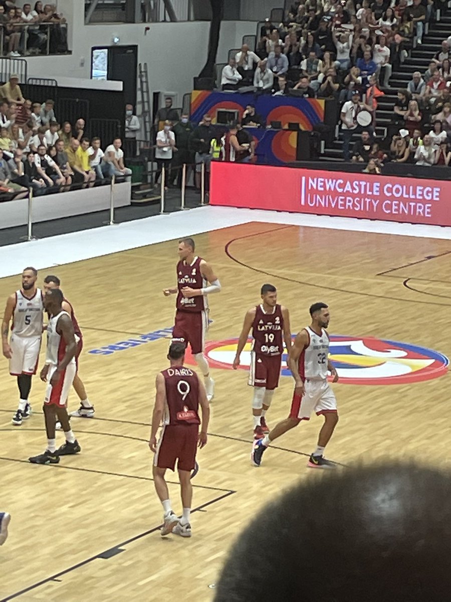 Awesome performance from @gbbasketball to take a Latvia team including @NBA players like @kporzee & David Bertans to the wire.