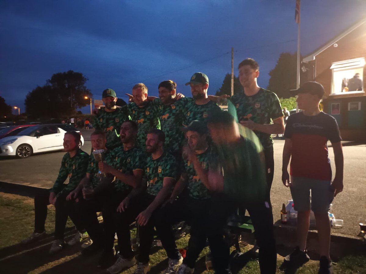 CheadleCCStaffs's tweet photo. Congratulations to our 1st team who today won the t20 cricket cave trophy.  With Andy Coxon also winning man  of the match  for a superb batting display https://t.co/dmKE0r3HZ7