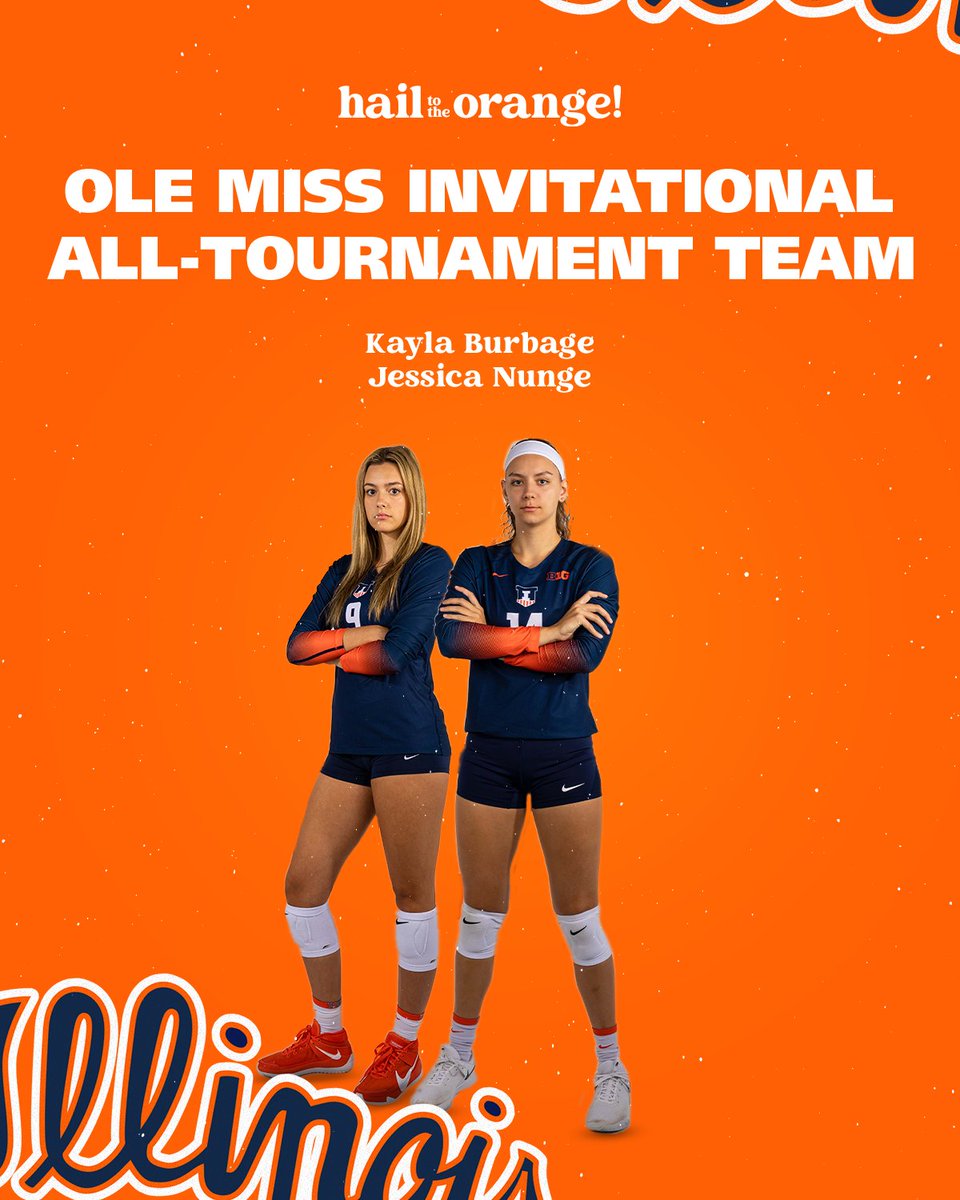 Say hello to your All-Tournament Team members

🔶 <a href="/kayla_burbage/">Kayla Burbage</a>
🔷 Jessica Nunge

#Illini | #HTTO
