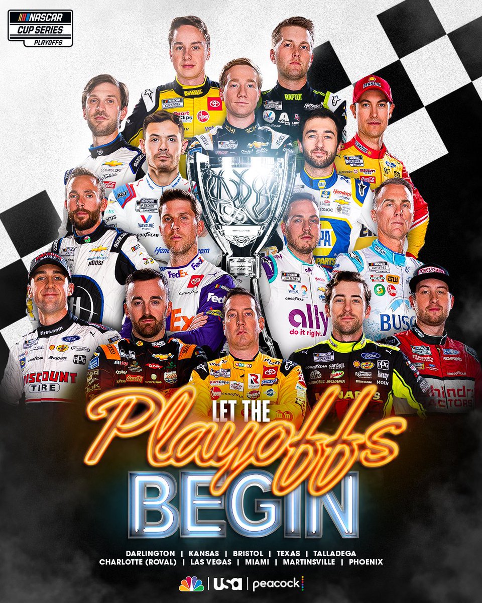 Let the #NASCARPlayoffs BEGIN! RETWEET if your favorite @NASCAR Cup Series driver made it.