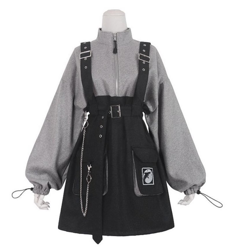 DoodToon's tweet photo. I don’t usually contribute to these kinds of tweets, but.. draw your oc in this outfit

It’s so freaking cute https://t.co/PGb1MSalL2