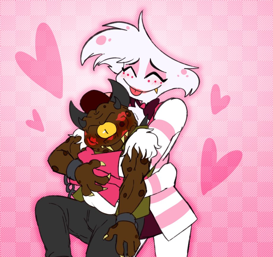 IronCacodemon's tweet image. (art by @/Pukopop)
#HazbinRP
&quot;Hey!! Put me down, do I look like some puppy!?&quot;