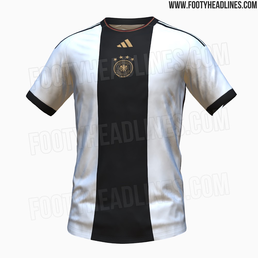 ActuFoot_'s tweet photo. Ce à quoi ressembleront les maillots de l’Allemagne pour la Coupe du monde 2022. 🇩🇪

📸 @Footy_Headlines https://t.co/VuMgBIJEV3