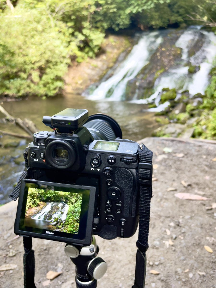 BrianAkerson's tweet photo. What a tough day at the office. #Nikon #ZCreators #MIOPS #MIOPSTrigger #CapturePerfection #PolarPro #PolarProFilters #GitzoInspires #Waterfalls #Waterfall #Hiking #BTS #NorthCarolina https://t.co/MPj9jCMKNZ