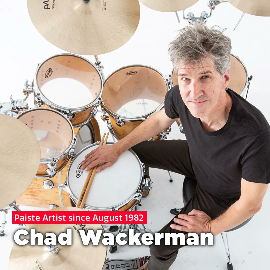 Chad Wackerman celebrates his 40th anniversary as a Paiste Artist today. Thank you for everything, your loyalty and your dedication. 🙏❤️ 

#paiste #cymbals #paistecymbals #paistefamily #paisteartist #jubilee #manyyears #loyalty #passion #dedication #friends #drums