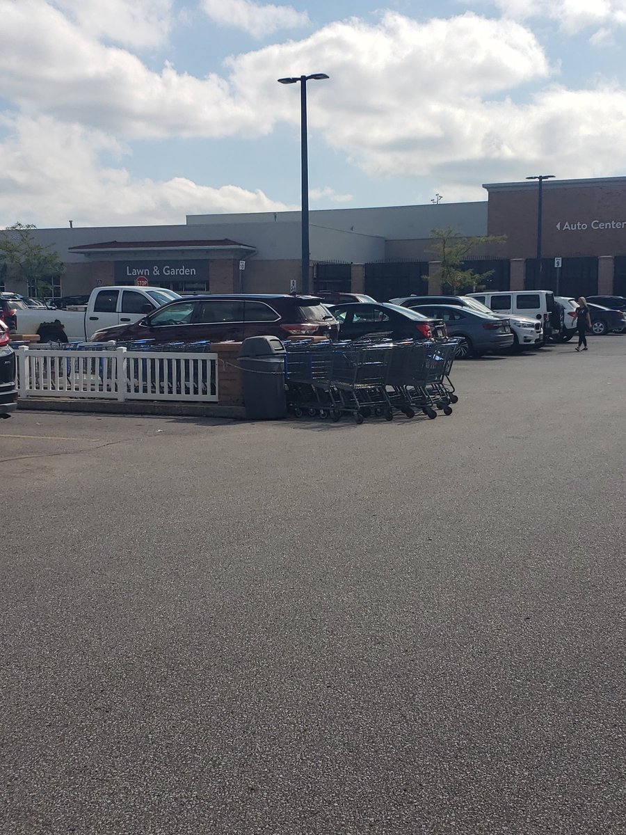 HFitz317's tweet image. Hey @Walmart we're doing our part,  self check out AND returning our carts....