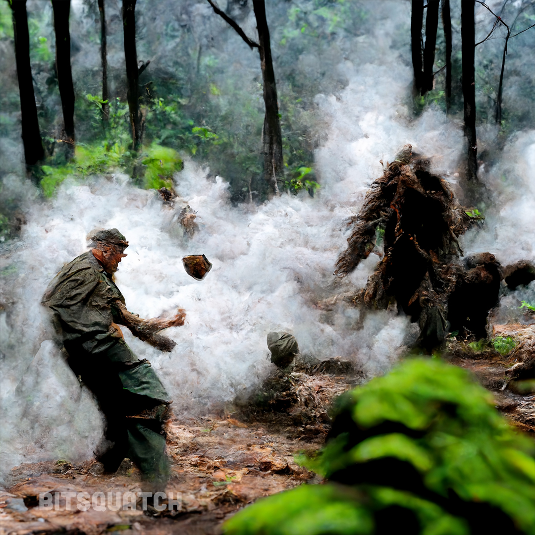 bitsquatch00's tweet photo. Vietnam Rock Apes

Another one for @cryptoloren 

 #bigfoot #sasquatch #booger #aIart #bitsquatch #rockape #rockapes https://t.co/HjkSyL6UIb
