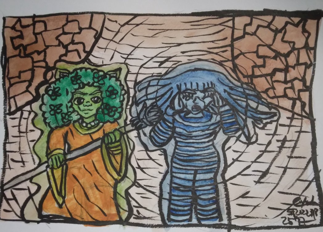 CherishYork's tweet photo. #Drowgust2022: Day 25: Echo: Spiky Specs Echo Scream 

@frandaredoodles #day25echo #spikyspecs #mossytheundeadlibrariandrow #28thaug2022 https://t.co/WpAtD7aVpC
