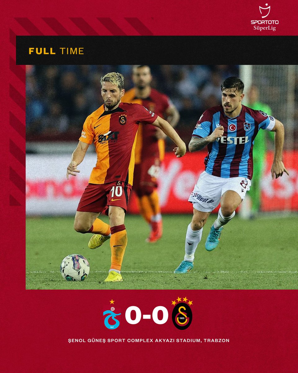Galatasaray's tweet photo. FULL TIME from Trabzon.

#TSvGS https://t.co/W491SrQCzy