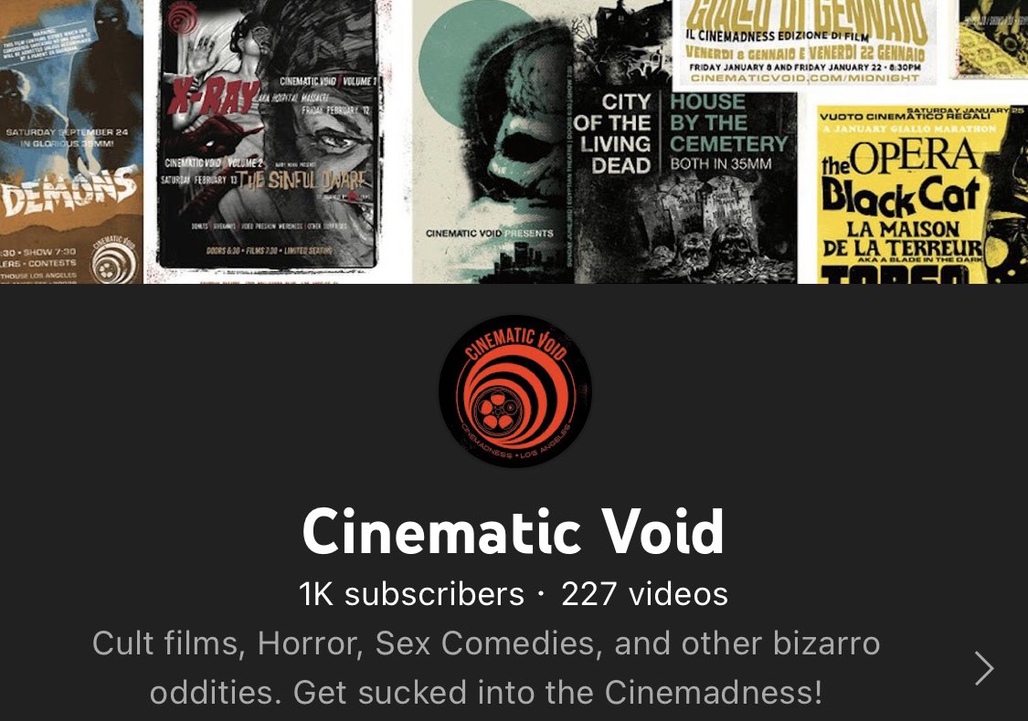 Cinematic Void on Twitter "Thank you to everyone who helped us reach