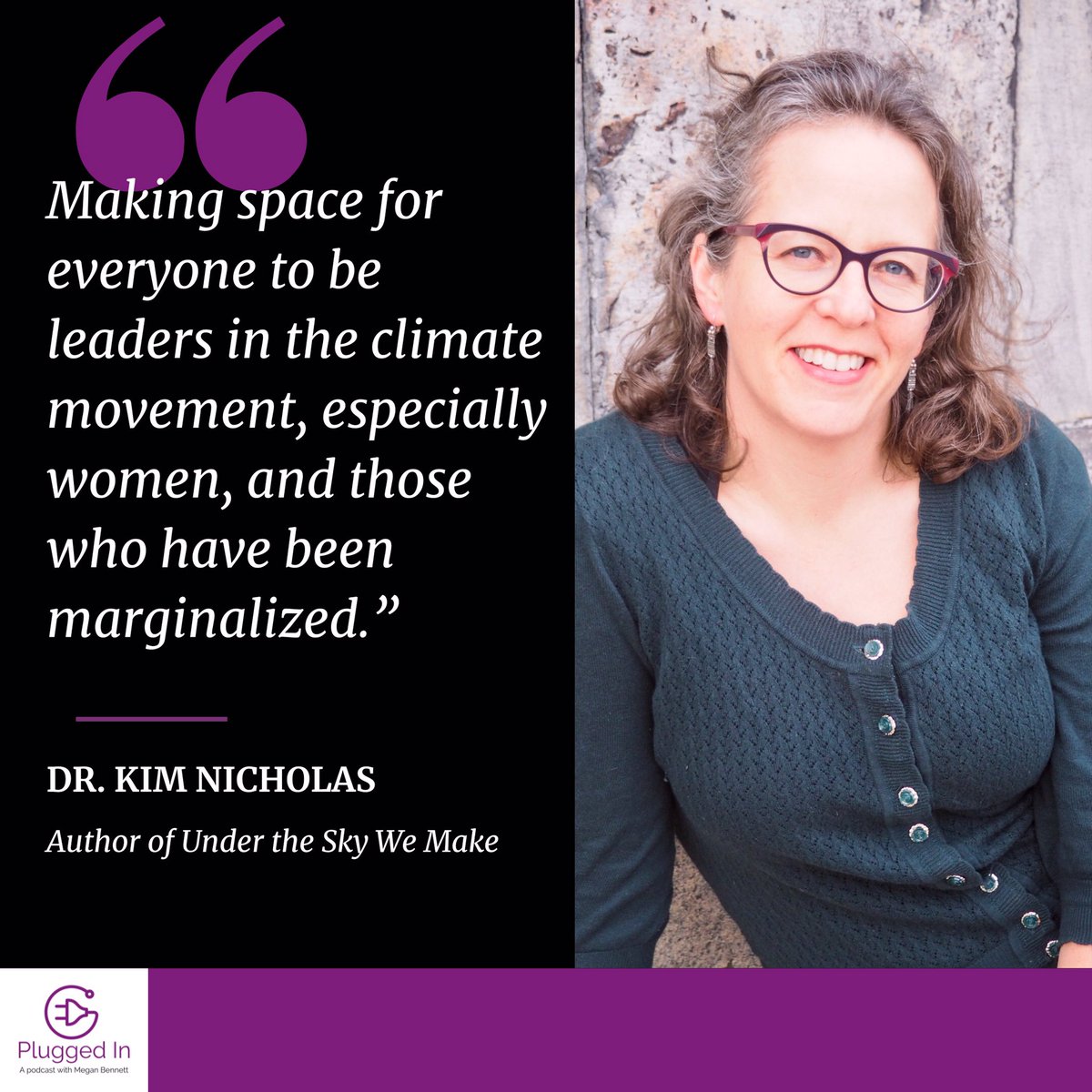 It matters who stands up and asks the first question. <a href="/KA_Nicholas/">@kimberlynicholas.bsky.social</a> insight on the importance of creating space for diverse voices and bodies has been a key takeaway for many on the latest episode of Plugged In. #climatefeminism spoti.fi/3RiEMvu
