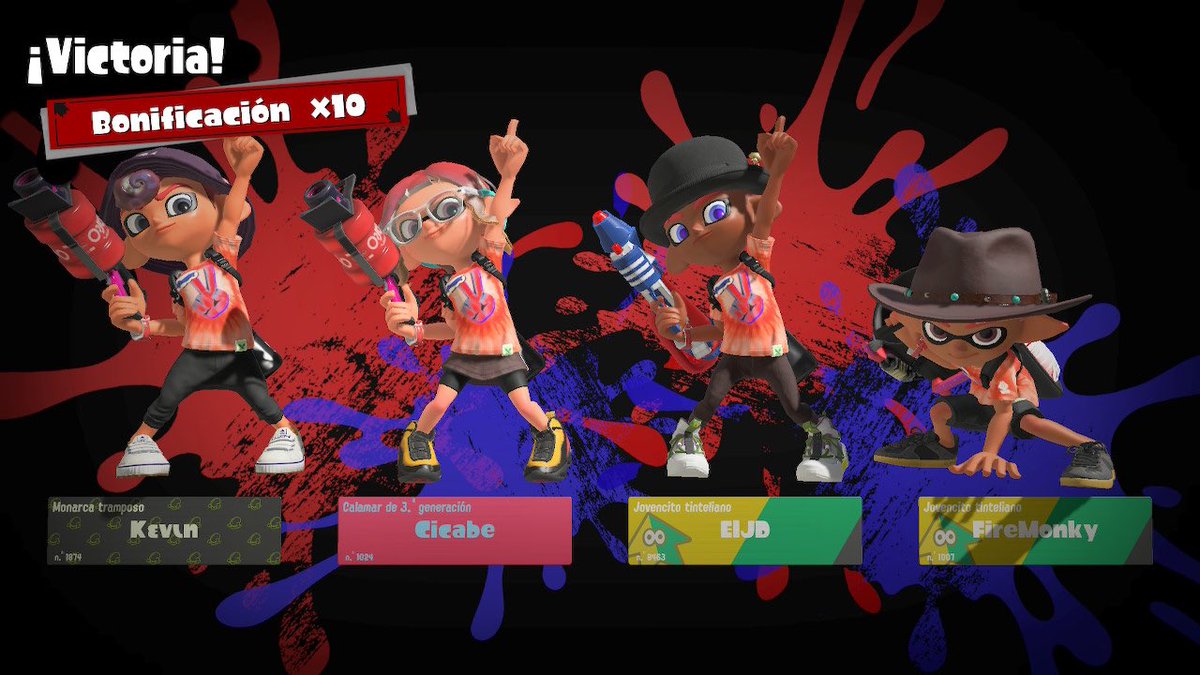 Fiiremonky's tweet photo. Los resultados no nos favorecieron, pero aun así me divertí bastante. Ya tenía rato que no me motivaba jugar splatoon y las partidas de ayer las disfruté mucho! Platicando, bromeando y viviendo el momento. #splatoon3 #splatfest

Gracias @LKevinajgg @El_JD0811 por jugar conmigo! https://t.co/aqbTHdErte