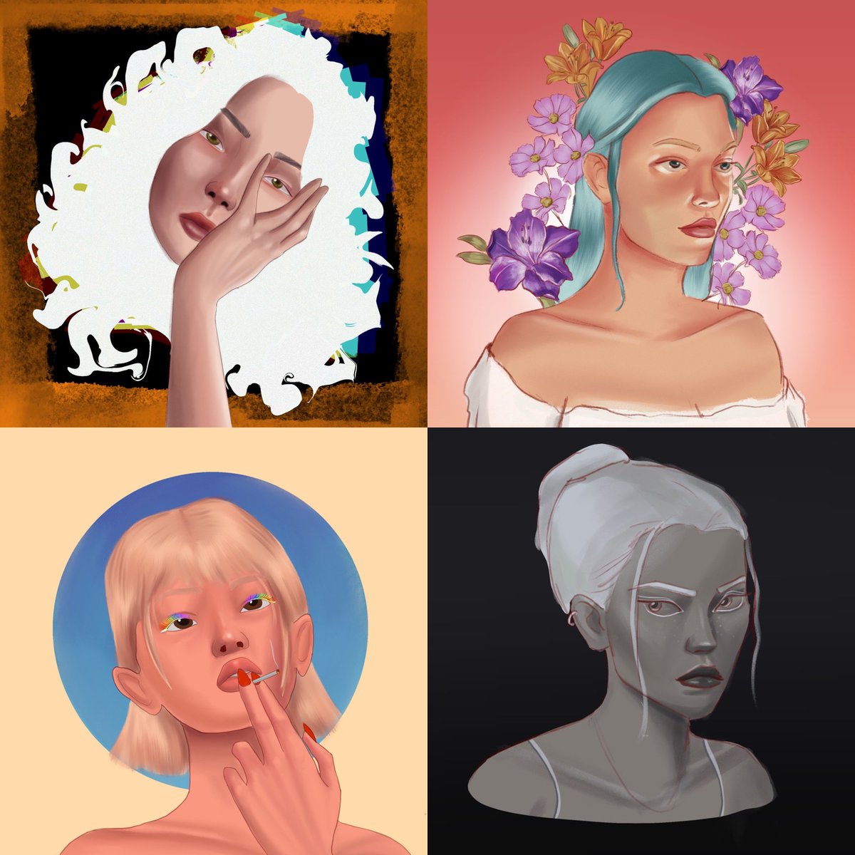 ervacegen's tweet photo. Hello again famm🫶

These four girls are waiting for their owners🫣 

Still available on @VoiceHQ ✨

Check their new prices! 👀 https://t.co/bg1zKoyDxq

#NFTCommunity #NFTs https://t.co/YJ9oWgDjJp