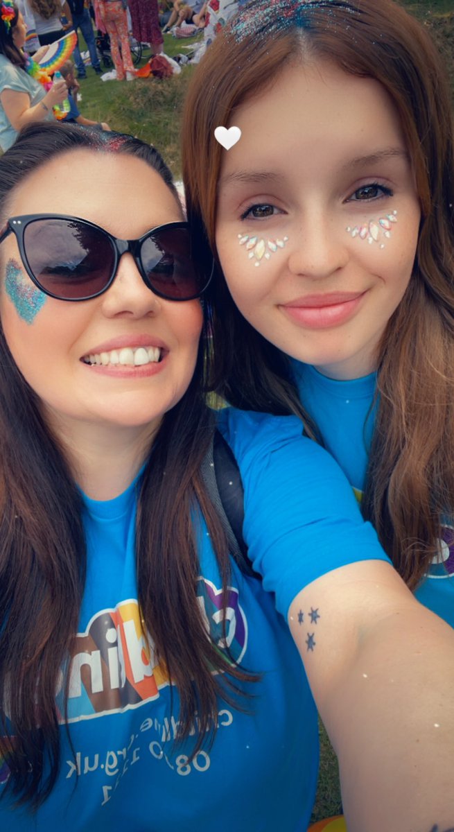 We have had the best time celebrating at #ManchesterPride 🏳️‍🌈. First time taking my daughter and showing her that everyone matters and love is key. Had the privilege of walking for <a href="/NSPCC/">NSPCC</a> and <a href="/childline/">ChildLine</a> 💙💙