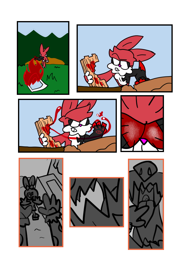 dwoopey's tweet photo. I totally missed the deadline of this, but I'm proud of myself for actually finishing this comic. These characters have been around in my head for years and I'm happy to finally show it to people. 

Without further ado, enjoy the beginning to Punchbunny https://t.co/UlP5930wUK