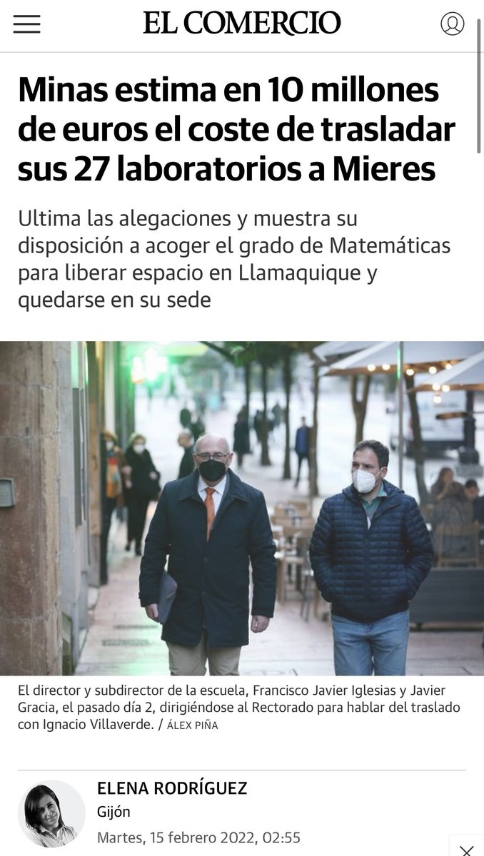 GuillerCil's tweet photo. @ATrabajas @Monadina2 @lanuevaespana @uniovi_info Es que es todo una puñetera vergüenza. El rector dice que hay que subir las tasas porque no le salen las cuentas y luego pretende gastarse una millonada en trasladar la escuela de minas a Mieres. Y todo así. https://t.co/uiEHIJjCtx