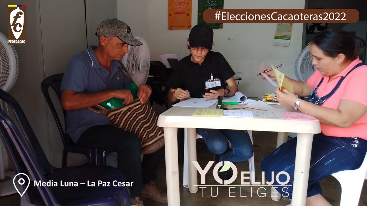 fedecacao's tweet photo. Democratización y activa participación de nuestros cacaocultores en los municipios de Gramalote, La Paz-Cesar, Nilo-Cundinamarca y Guapotá-Santander, es lo que podemos evidenciar en estas #EleccionesCacaoteras2022 

#FelizDomingo #Cacao #CacaoColombiano #Chocolate #Colombia https://t.co/U6U2UjC1KJ