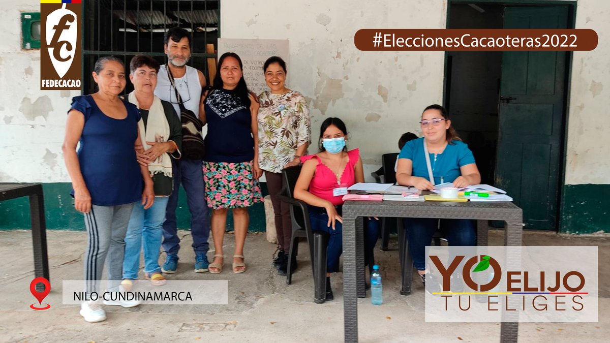 fedecacao's tweet photo. Democratización y activa participación de nuestros cacaocultores en los municipios de Gramalote, La Paz-Cesar, Nilo-Cundinamarca y Guapotá-Santander, es lo que podemos evidenciar en estas #EleccionesCacaoteras2022 

#FelizDomingo #Cacao #CacaoColombiano #Chocolate #Colombia https://t.co/U6U2UjC1KJ