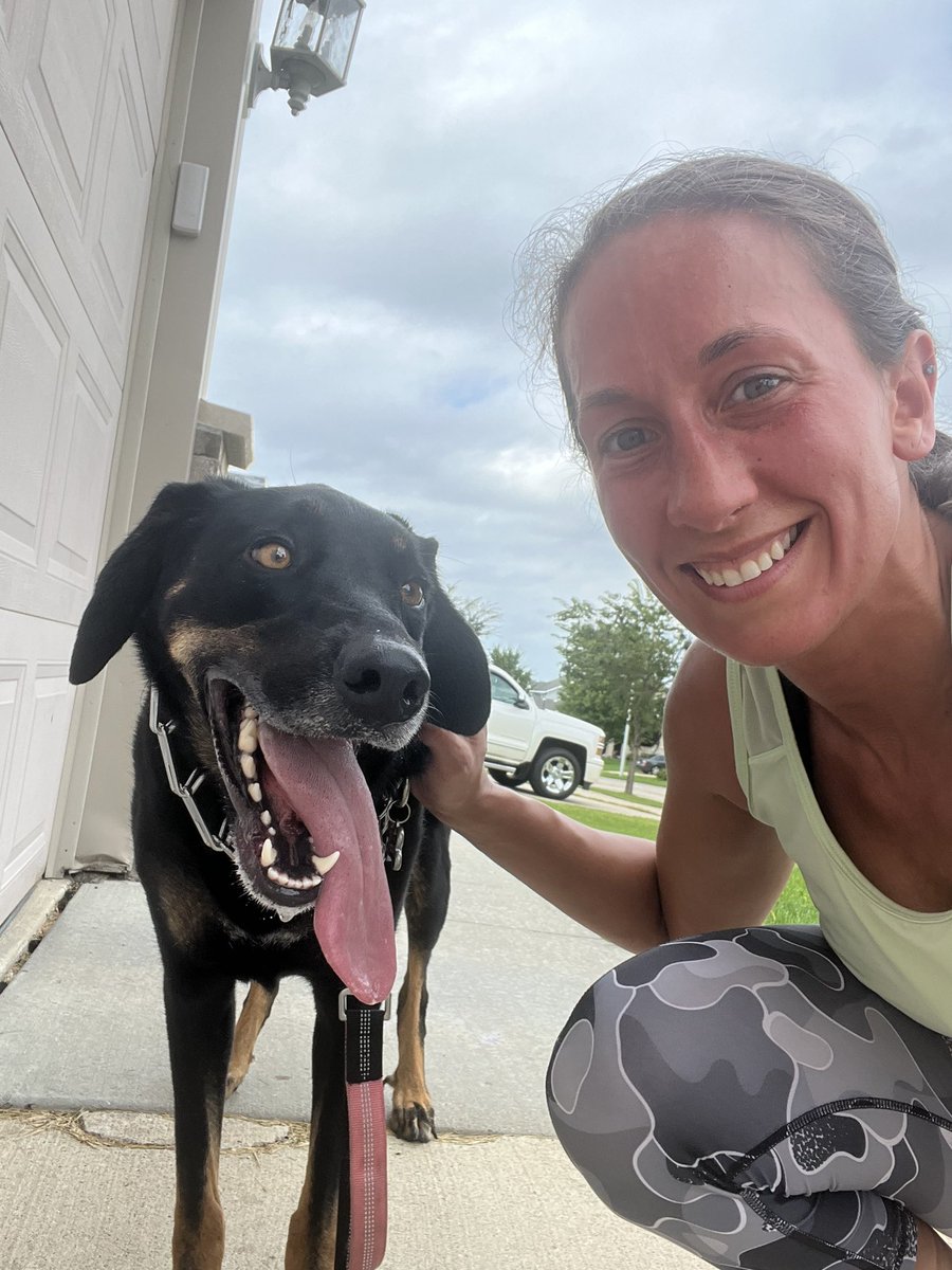 JenThurston4's tweet photo. My running partner and I got in 4 miles today… https://t.co/4YiBTaqb9O
