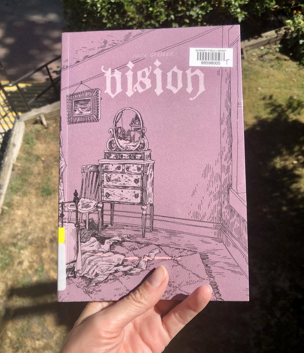 ivana_f's tweet photo. Today is International Read Comics in Public Day and Jack Kirby's birthday. I am reading @thorazos
comic book called Vision. What are you reading today?
#readcomicsinpublic
#comics
#comix
#ivana_f https://t.co/OfRKr8dfkI