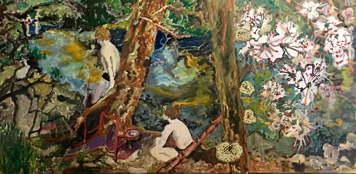 amitallman1's tweet photo. Ami Tallman: stumbled upon above ground by an archaeologist near Golitha falls, on break from a dig on Bodmin moor, 1958
Oil on canvas
24” x 12 inches
#amitallman #bluechipaf  #earnesty #irrigourous @rexatious #feyfists #womenartists #prettyviolent #artcentermfa #1958 https://t.co/Fnp5UCpvyC