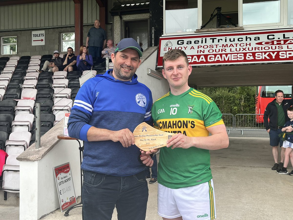 @monaghangaa (@monaghangaa) on Twitter photo πππ’π‘ Comhghairdeachas to <a href="/blayneyhurling/">CastleblayneyHurling</a> s Paddy Finnegan who received Man of the Match following his excellent performance in todays <a href="/amhurleys/">A.M Sports</a> Senior Hurling Championship final
Paddy pictured here receiving his award from Aidan Morgan (A.M Hurleys)
#2022MonaghanGAAClub πππ’π‘ Comhghairdeachas to <a href="/blayneyhurling/">CastleblayneyHurling</a> s Paddy Finnegan who received Man of the Match following his excellent performance in todays <a href="/amhurleys/">A.M Sports</a> Senior Hurling Championship final
Paddy pictured here receiving his award from Aidan Morgan (A.M Hurleys)
#2022MonaghanGAAClub