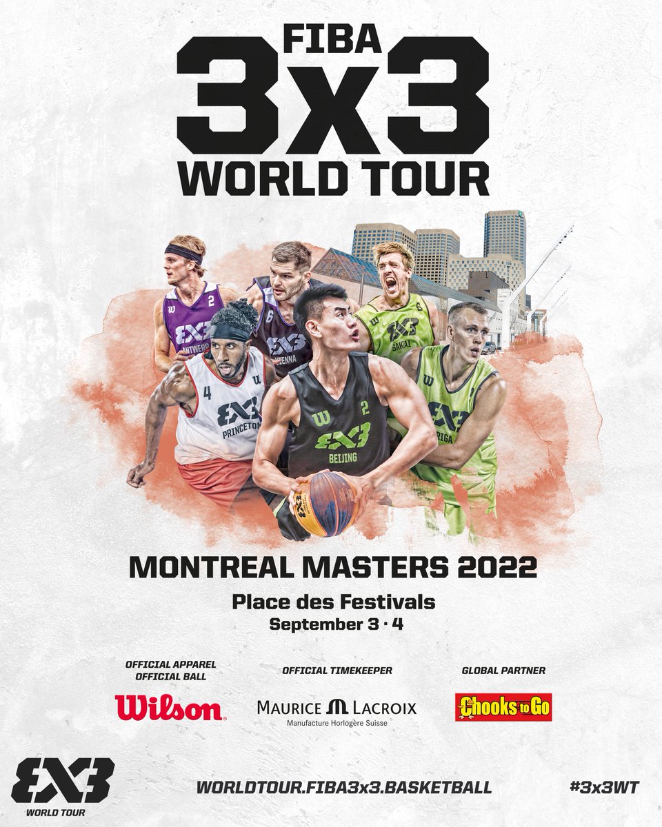 FIBA3x3's tweet photo. 🇨🇦Oh, Canada 

🍁 The 3x3 World Tour is back in Montreal this weekend

#3x3WT #3x3WTMontreal @distrixfestival https://t.co/gCMWOCqtXY