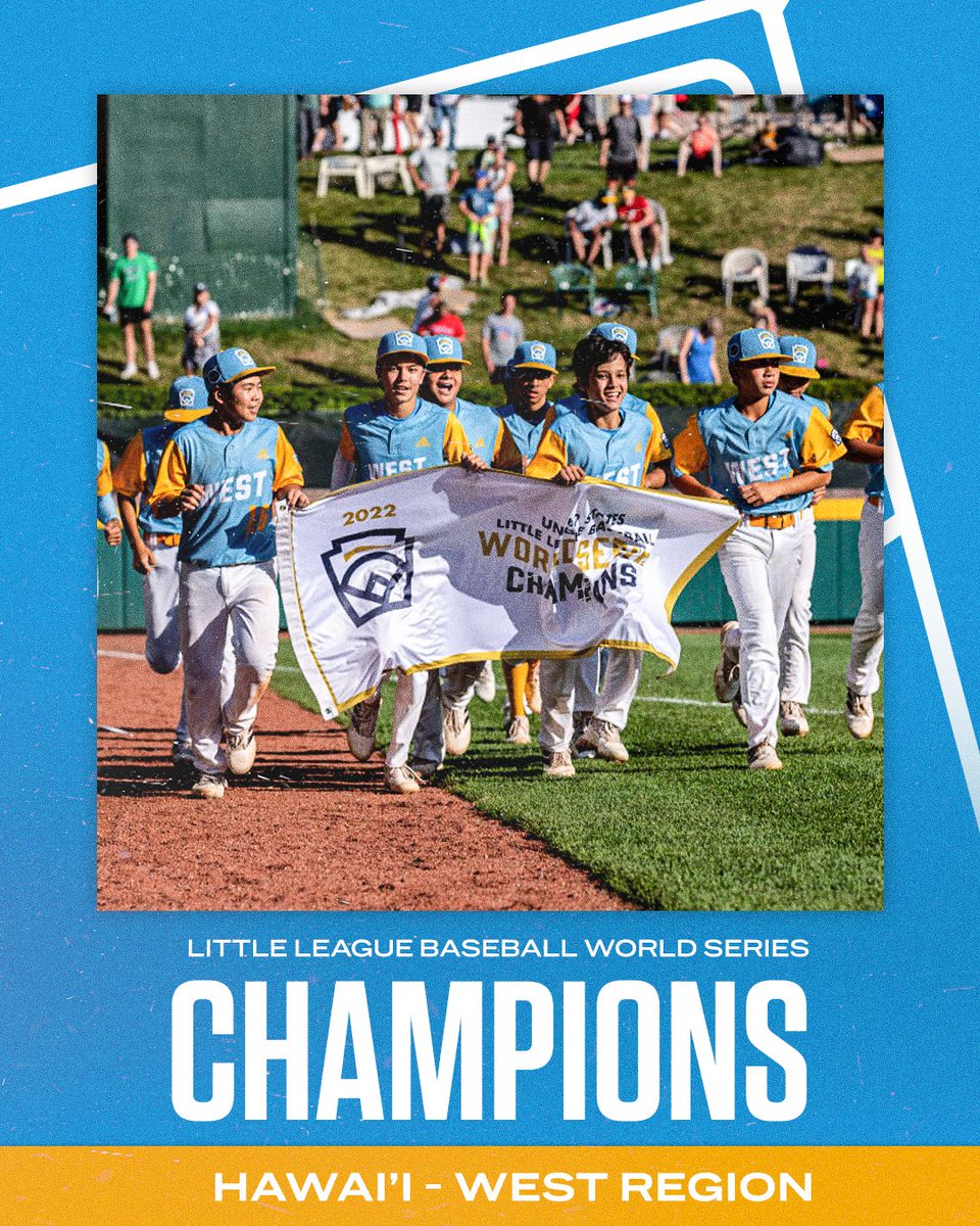 HAWAI'I HAS DONE IT 🏆 

They outscored opponents 60-5 during this year's #LLWS 😳