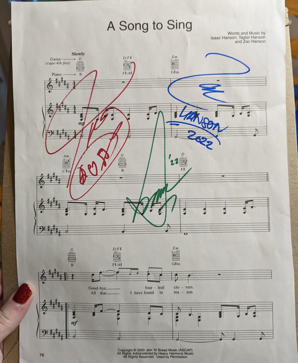 CanadianKim55's tweet photo. .Going to keep hoping to hear 'A Song to Sing' in the setlist for an upcoming show on the #hansonrgb #rgbtour. Perhaps for my front row San Diego tour stop?! ;) 
@hansonmusic @isaachanson @taylorhanson @zachanson 

It was an absolutely amazing experience doing fanclub reporter! https://t.co/1d9AOP3FSH
