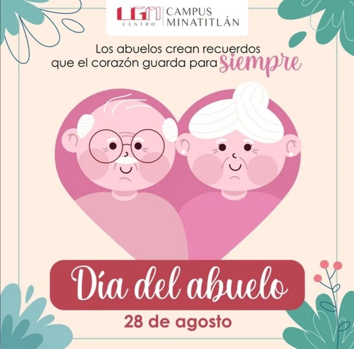 UgmMinainfo's tweet photo. 🎉Hoy 28 de agosto, celebramos el día del abuelo. 👵🧓

Felicidades 😍

#UgmMina #Celebrando #DíadelAbuelo https://t.co/Io2s1tWsGO