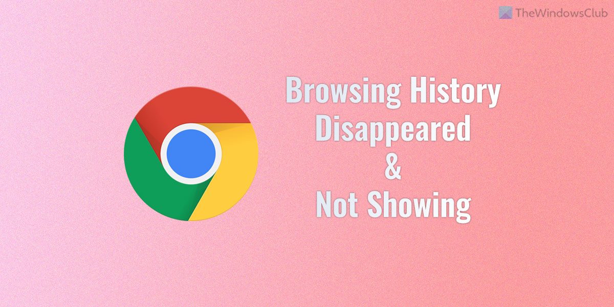 on Twitter "Chrome Browsing History disappeared and not showing https//t.co