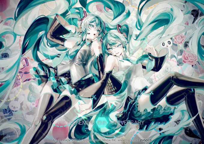 ミク生誕祭2022あと2日中国のカウントダウン企画にイラスト1枚を描かせていただきました*今年もV4Cちゃんの5th Anniversaryです…!#初音ミク生誕祭2022 
