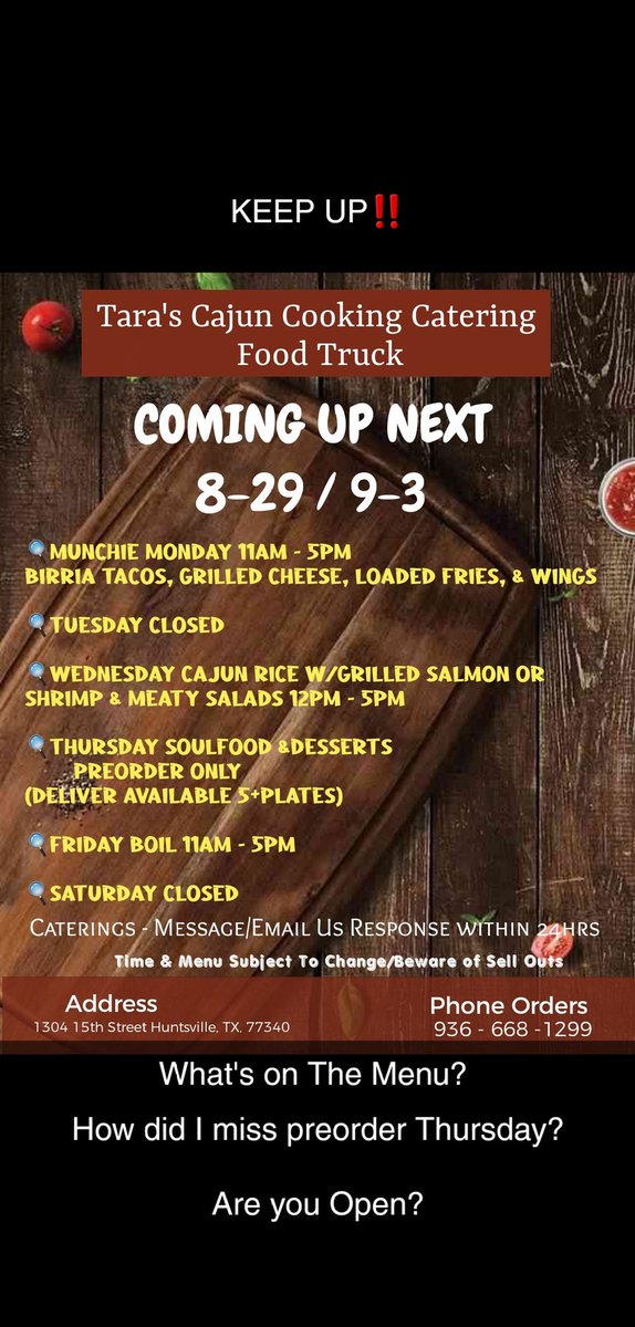 TarasCajunCookn's tweet photo. Miss Us Come See Us Then‼️
The Best To Do It In Huntsville https://t.co/tPyHuSEvOK