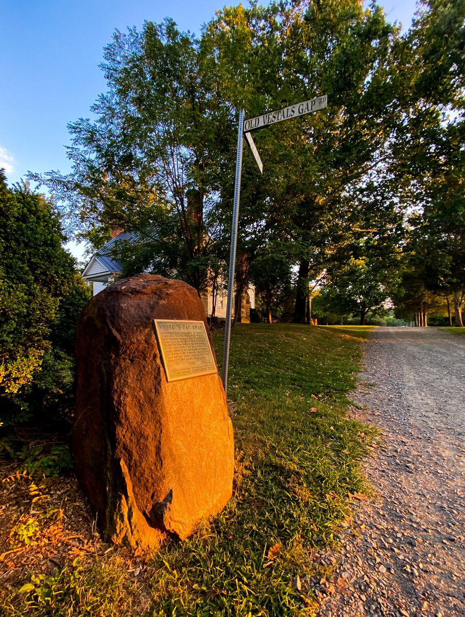 CaitBarron's tweet photo. Took a quick sunset jaunt down Old Vestals Gap Road tonight. Love exploring history. https://t.co/WrjddQ1J0t