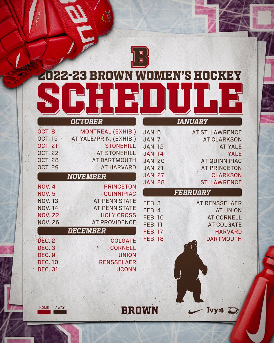 Closing in on hockey season!

Check out all our opponents on the upcoming 2022-23 schedule 📅

🔗- bit.ly/3CEuzp4