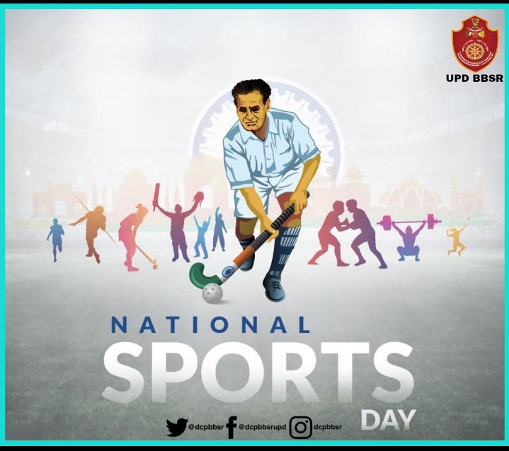 dcpbbsr's tweet photo. Our Humble Tributes to the phenomenal hockey player , #MajorDhyanChand Ji on his birth anniversary.
 We salute the sports stars of India , who dedicated their lives to bringing glory to the nation.
@cpbbsrctc @odisha_police https://t.co/SdgwX2a8oS