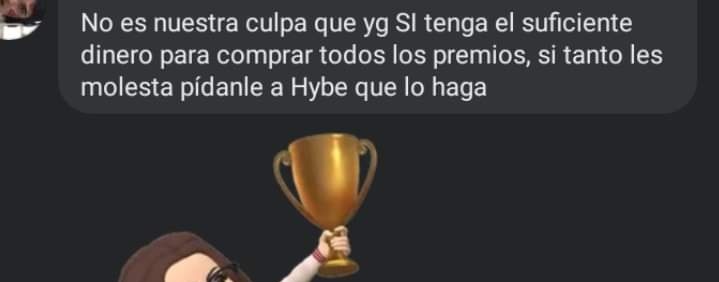 dami_ksj's tweet photo. @larubyjanee @MTVLA Si ganó, pero ¿A qué costo? Sabes es simplemente una perdida de tiempo hablar con personas que no aceptan la realidad, estoy segura que en el fondo sabes que debió ganar BTS. https://t.co/Y2dRNGhdsL