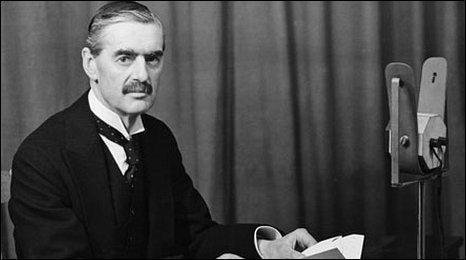 MilHistNow's tweet photo. On this day in 1939, Prime Minister Neville Chamberlain declares in a radio address that Britain and Germany are at war. "My long struggle to win peace has failed," he says. https://t.co/HU18whRRMS