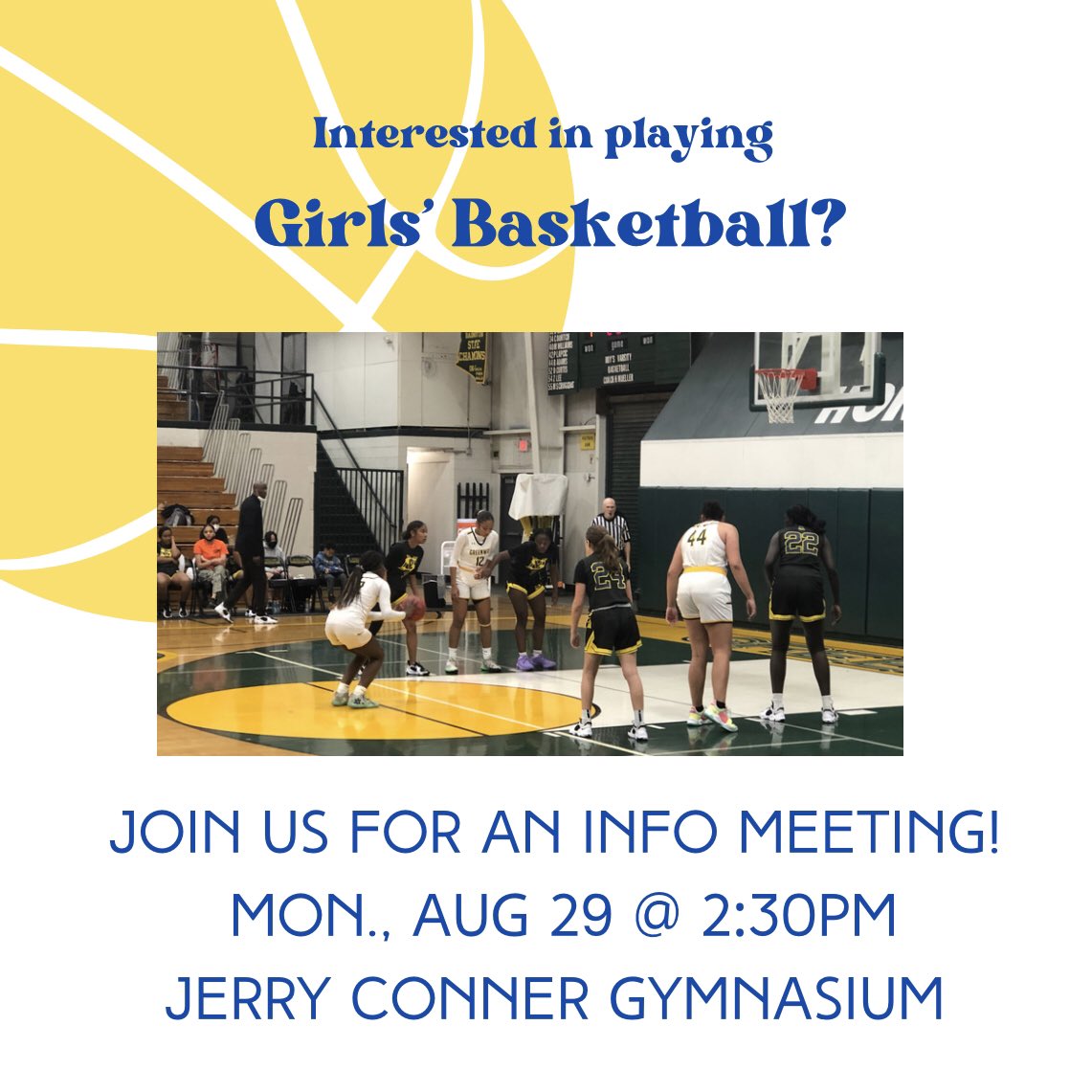 matadorsgbb's tweet photo. Stop by our meeting tomorrow if you’re interested in playing this year. Looking forward to seeing everyone there! @tynjazzy09 https://t.co/8Xej3bokGP