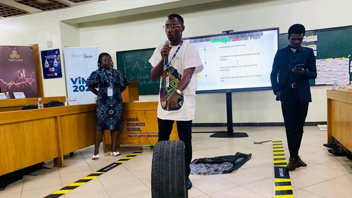 JANigeria's tweet photo. 8 companies from #ViMP2022 cohort pitched their business 
ideas within 5 minutes to @LBSNigeria entrepreneurship team led by Dr. Henrietta Onwuegbuzie of @LBSNigeria faculty. https://t.co/PIUVAvk9ka