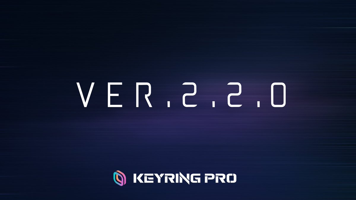 KEYRING_PRO's tweet photo. @KEYRING_PRO version 2.2.0 is now available!

✅ Added @OKCNetwork 
✅ Integrate @AvascanExplorer 
✅ Integrate @WalletConnect 2.0

More details 📰 coming soon!

📲 Download: https://t.co/TOEViB9koM https://t.co/4za48pSQKZ