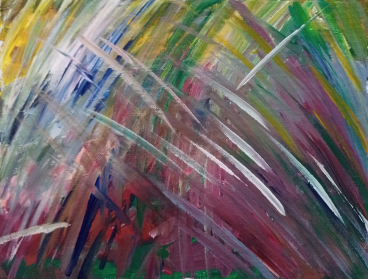couple of abstract acrylic paintings i did