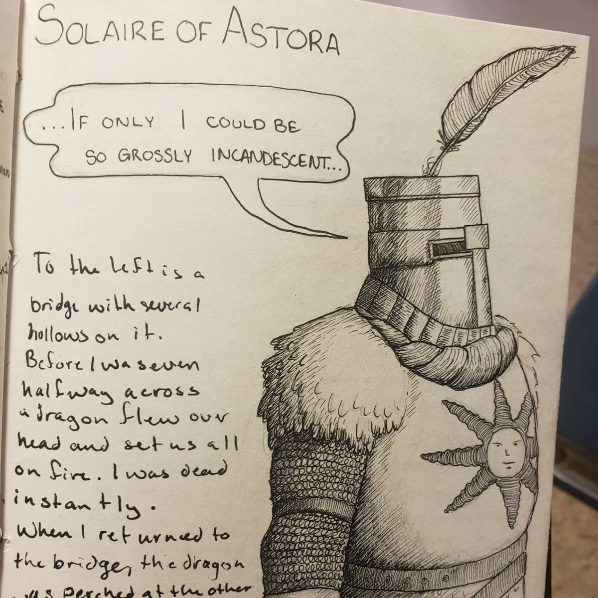 OOZ_ILL's tweet photo. The Taurus Demon and Solaire of Astora from my Dark Souls journal
#taurusdemon #solaire #solaireofastora #fanart #darksoulsfanart #darksouls #darksoulsremastered #fromsoft #fromsoftware #bandainamco https://t.co/RYSf8zrvIX