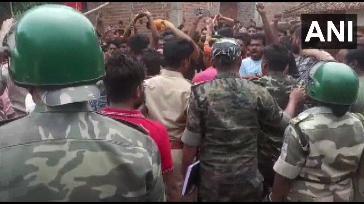 ANI on Twitter "Jharkhand People protest after a class 12 girl who