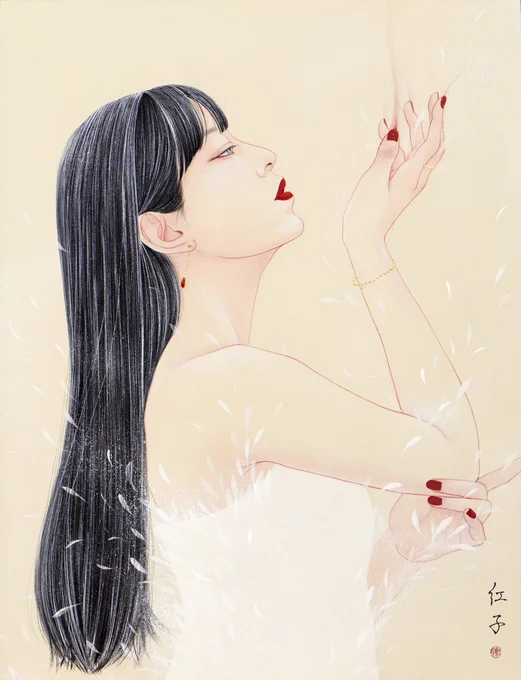 おはようございます昨日で現代童画会選抜展が閉場いたしました。。!お越しくださった皆様ありがとうございました次は個展!!そして本展に向けて大作スタートさせます。。 