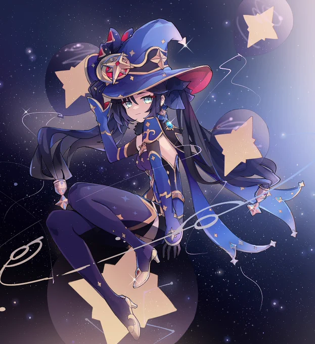 Happy birthday, Mona! The stars are shining brightly~!#GenshinImpact 
