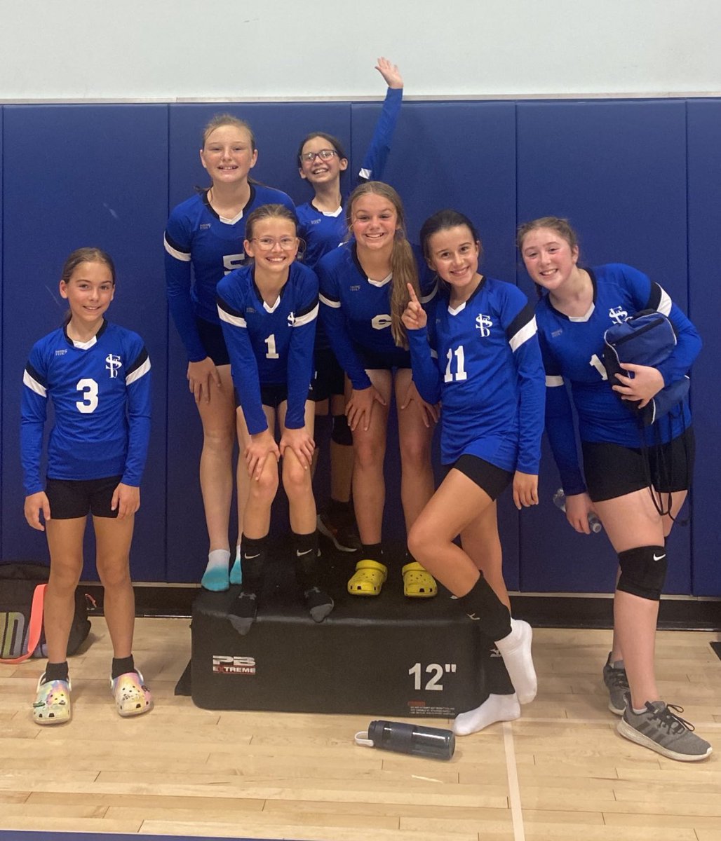 SBPanthers's tweet photo. Our 5/6 girls took sets 1 and 2 to pick up their first win of the season today! Way to go! 🐾🏐💙 https://t.co/LmG2mRvGt7