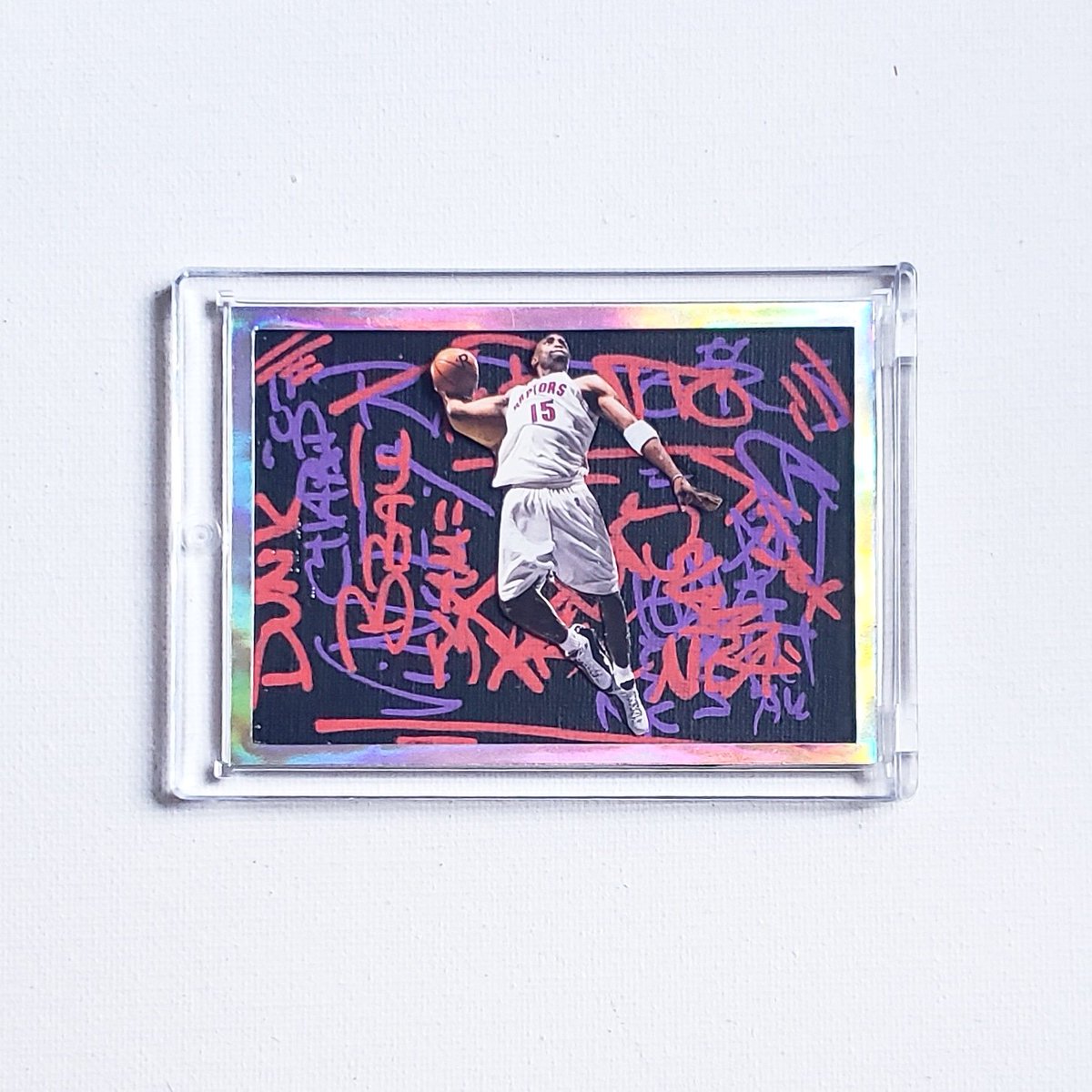 KeithKelleyArt's tweet photo. Vince Carter 1/1 Custom Graffiti Art Card #vincecarter #vincanity #torontoraptors #tdot #toronto #raptors #raptorsnation #dunks #dunkchamp #slamdunk #cardart #basketballcards #sportscards #mixedmedia #mixedmediaart # https://t.co/2omoswMMp0
